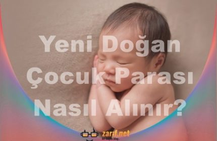 Yeni Doğan Çocuk Parası Nasıl Alınır?